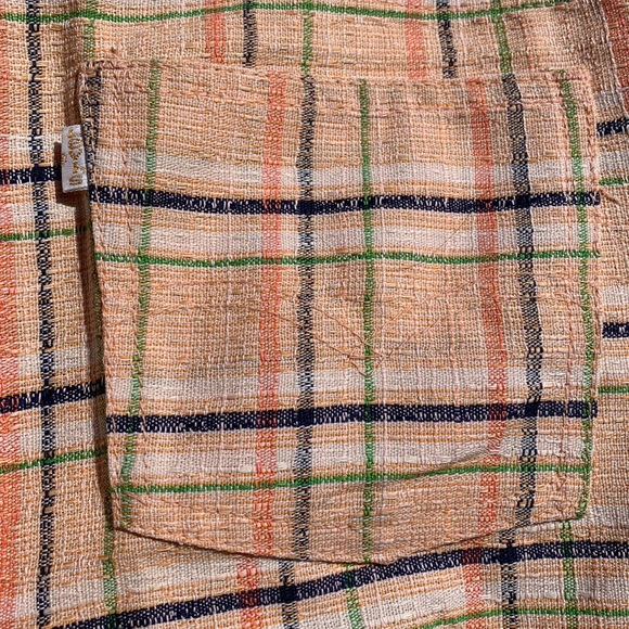 Levi’s plaid polyester pants 70’s sta-prest orange blue green - Picture 4 of 16